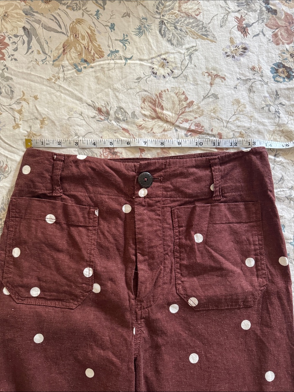 Maeve Colette Linen Stretch High-Rise Wide-Leg Pants - Picture 7 of 7